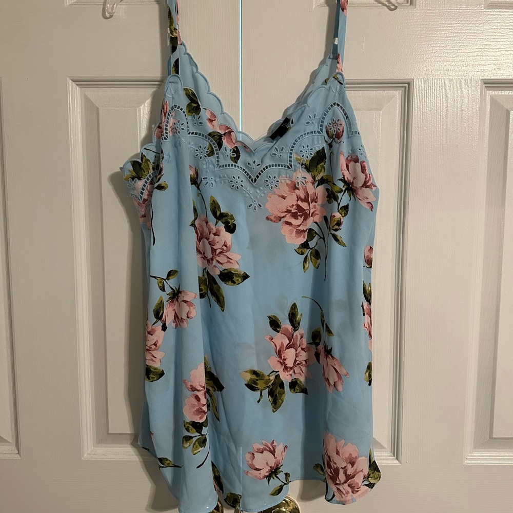 Torrid Blue Floral Camisole